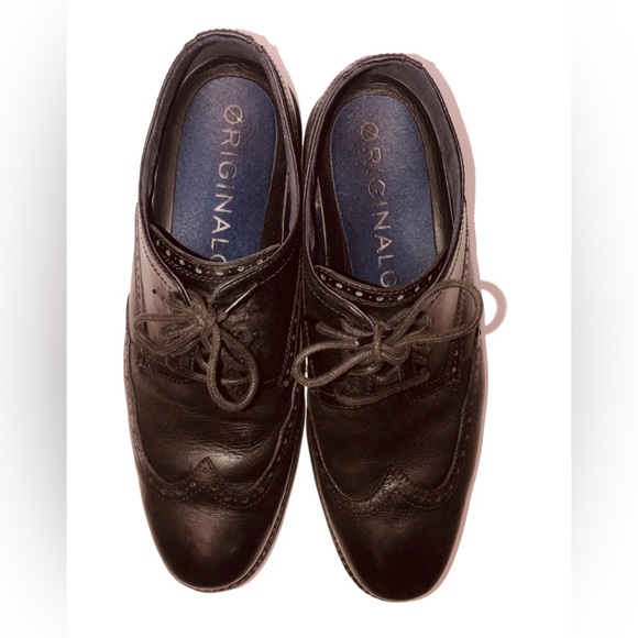 - Men's Cole Haan Original Grand
Shortwing‎ Wing Tip Derby Shoe Black 11.5 M - Picture 4 of 15